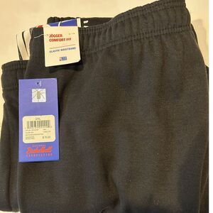 NBA National Basketball Association Black Jogger 2X Elastic Waist NEW with‎ Tags